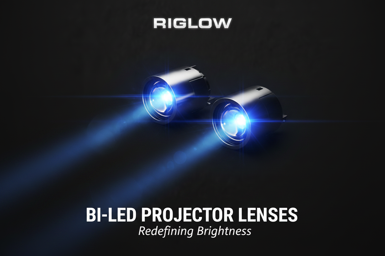 Bi-LED Projector Lenses