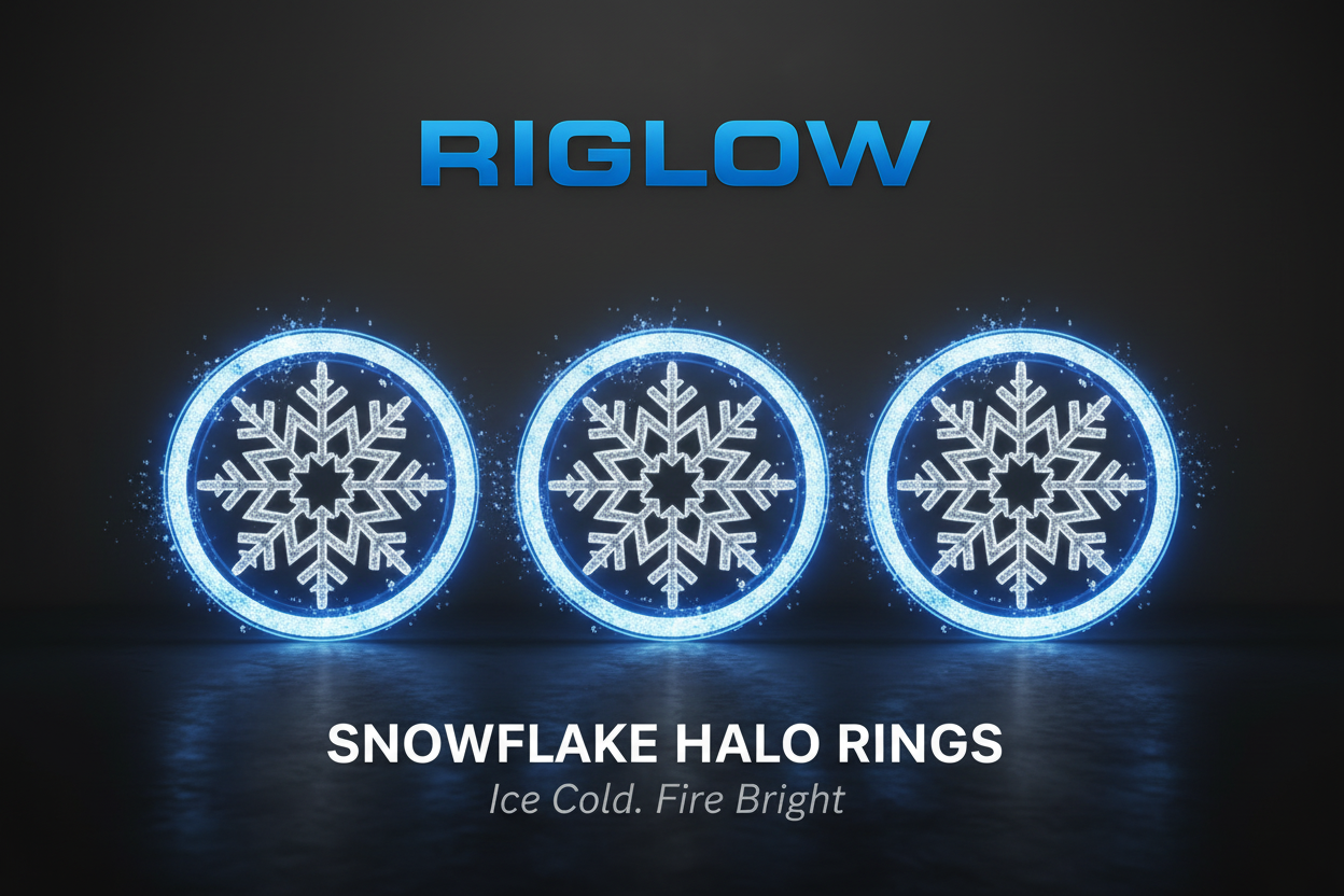 Snowflake Halo Rings