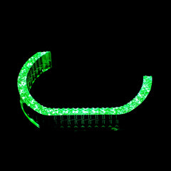 Riglow™ Powered by AES M9-L 5D RGB Crystal L-Shape Angel Eye Shroud Halo Rings – Bluetooth App Controlled with Welcome Function & Switchback-2