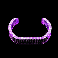 Riglow™ Powered by AES M9-U 5D Crystal RGB U-Shape Angel Eyes Shroud – Bluetooth App Controlled with Welcome Function & Switchback-6
