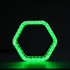 Riglow™ Powered by AES M10 5D RGB Crystal Hex Angel Eye Halo Rings – Bluetooth App Controlled with Welcome Function & Switchback-3