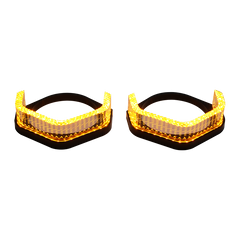 Riglow™ Powered by AES M3 5D RGB Crystal Half Hex Angel Eye Halo Rings – Bluetooth App Controlled with Welcome Function & Switchback-5