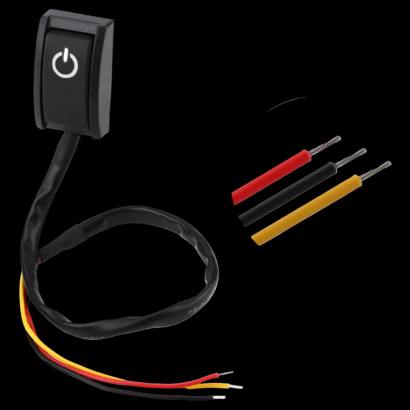 Riglow™ Universal 12V DIY Push Button Switch – Self-Adhesive ON/OFF-7