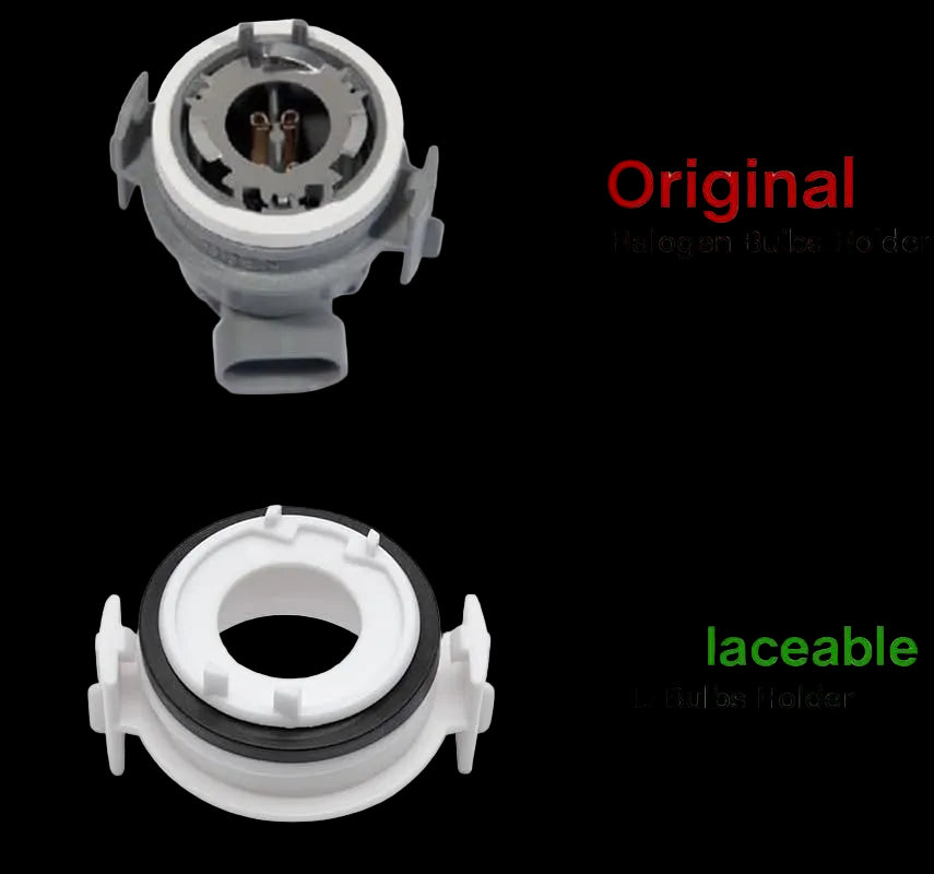 Riglow™ H7 LED Headlight Bulb Adapter Holder – L26 (BMW E46 3 Series)-8