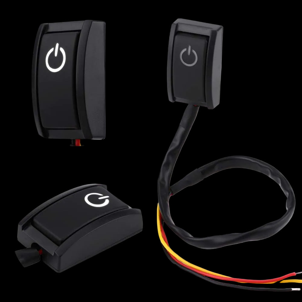 Riglow™ Universal 12V DIY Push Button Switch – Self-Adhesive ON/OFF-1