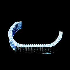 Riglow™ Powered by AES M9-L 5D RGB Crystal L-Shape Angel Eye Shroud Halo Rings – Bluetooth App Controlled with Welcome Function & Switchback-4