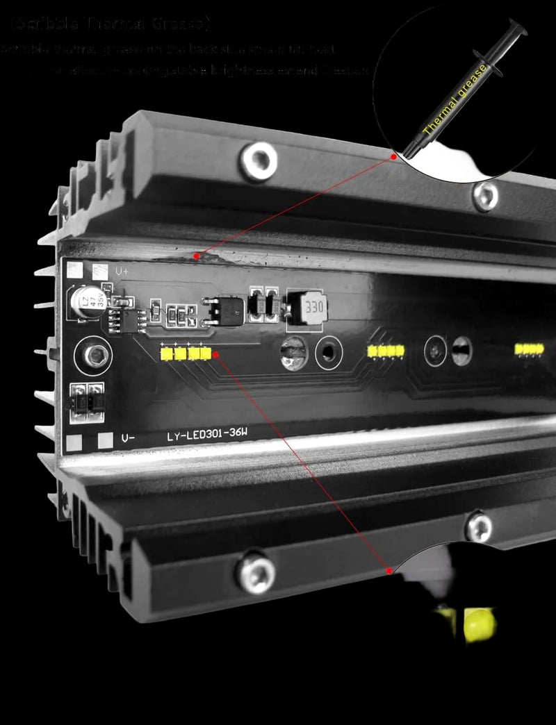 Riglow™ 6D CREE LED Single Row Light Bar – 30W–240W Spot Beam IP68-8