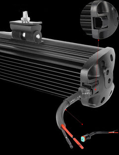 Riglow™ 6D CREE LED Single Row Light Bar – 30W–240W Spot Beam IP68-10