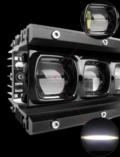 Riglow™ 6D CREE LED Single Row Light Bar – 30W–240W Spot Beam IP68-11