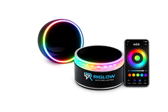 Riglow™ Powered by AES M5-S 5D RGB Crystal Slim Angel Eyes Shroud – Bluetooth App Controlled with Switchback-1