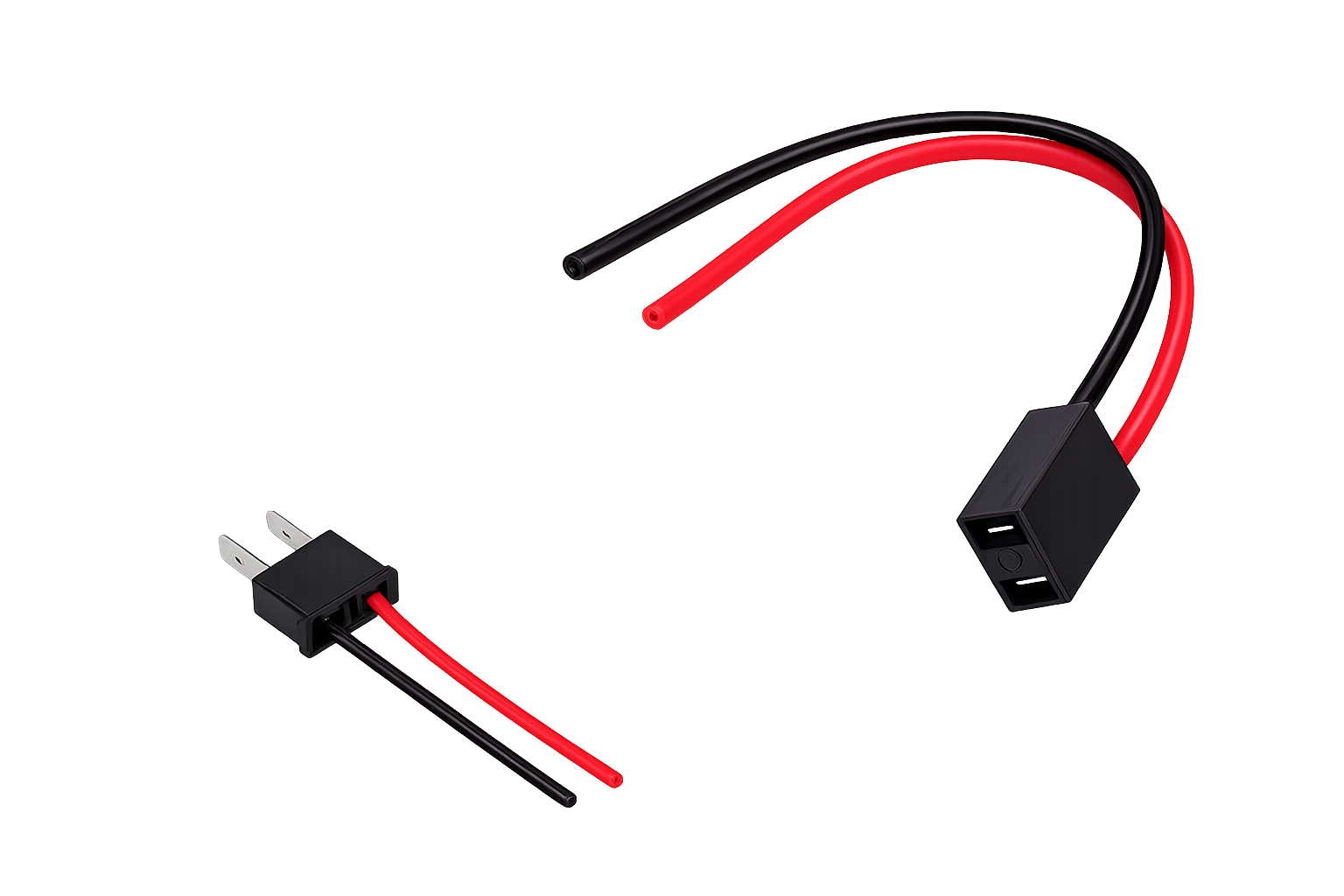 Riglow™ H7 Male & Female Bulb Socket Connector Harness – Plug & Play Wiring Pigtail