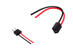 Riglow™ H7 Male & Female Bulb Socket Connector Harness – Plug & Play Wiring Pigtail-1