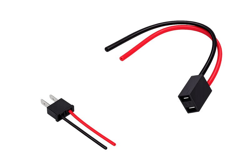 Riglow™ H7 Male & Female Bulb Socket Connector Harness – Plug & Play Wiring Pigtail-1