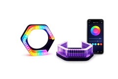 Riglow™ Powered by AES M13 5D Crystal RGB Angel Eyes Shroud – Bluetooth App Controlled with Welcome Function-1