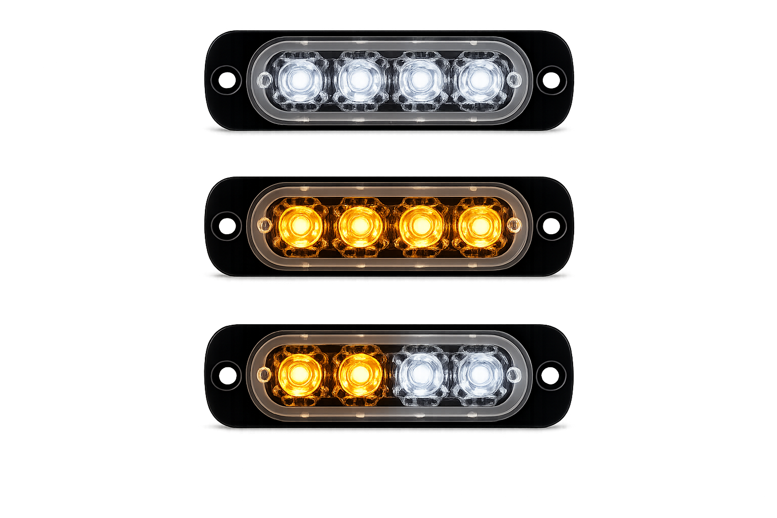 Riglow™ 4 LED Emergency Strobe Warning Light-1