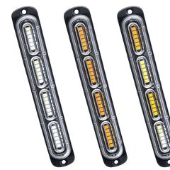Riglow™ 4D 24-LED Emergency Warning Strobe Light Bar | 12V/24V-1