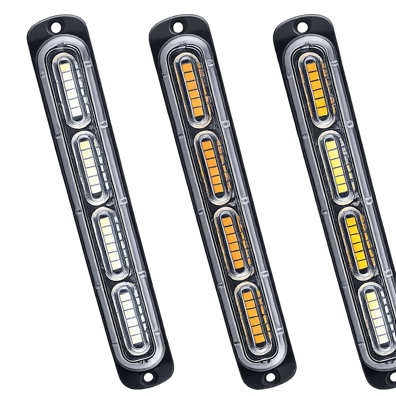 Riglow™ 4D 24-LED Emergency Warning Strobe Light Bar | 12V/24V-1