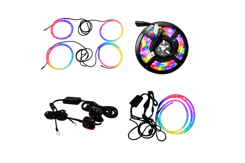 Riglow™ Premium RGBW Underglow LED Kit – Smart App Controlled (4 Piece)-1