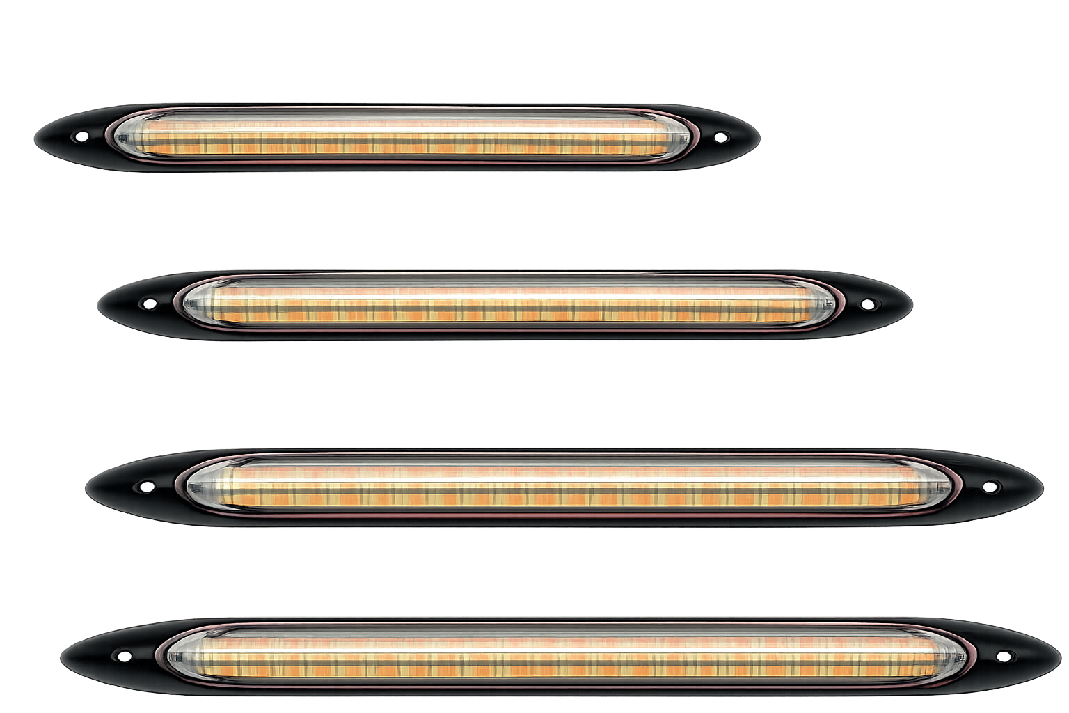 Riglow™ Sequential LED Daytime Running Light (DRL) Strip – White & Amber