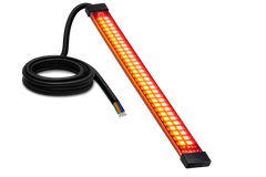 Riglow™ 14" Sequential LED Motorcycle Tail Light Strip – Red & Amber-1