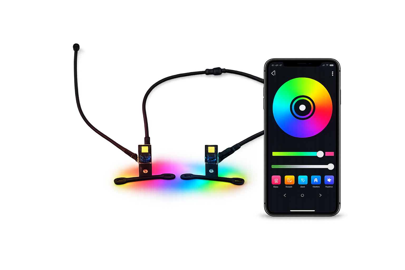 Riglow™ RGB Addressable Demon Eyes (App-Controlled)