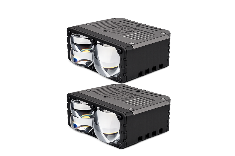 Riglow™ Powered by AES NV-5 Dual Color Bi-LED Auxiliary Lens – White / Amber Dual Color-1