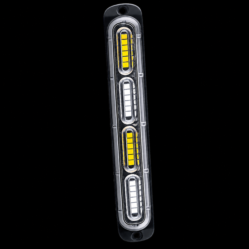 Riglow™ 4D 24-LED Emergency Warning Strobe Light Bar | 12V/24V-4