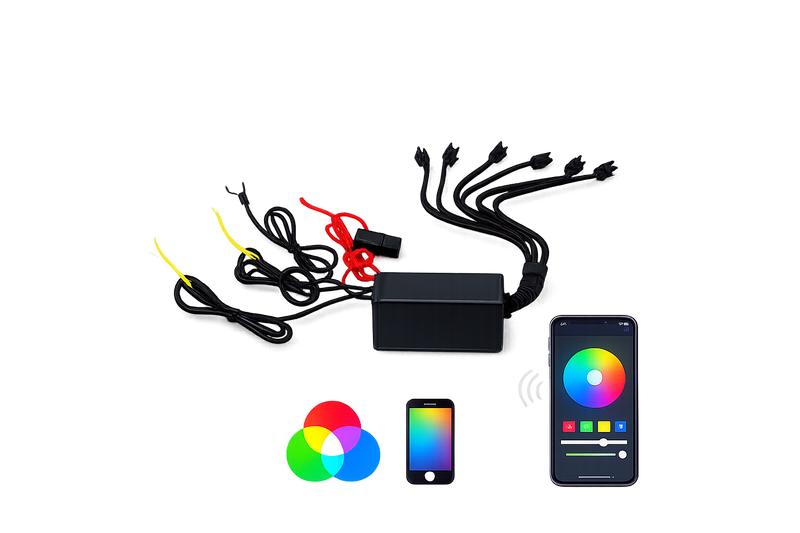 Riglow™ SP110 RGB LED Controller – Bluetooth App-Controlled Smart Lighting Module-1