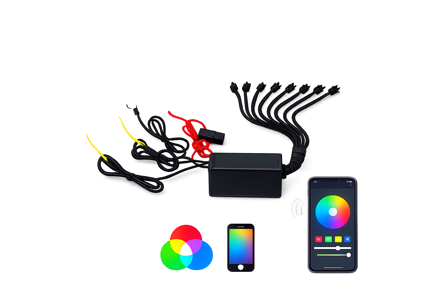 Riglow™ SP110 RGB LED Controller – Bluetooth App-Controlled Smart Lighting Module-2
