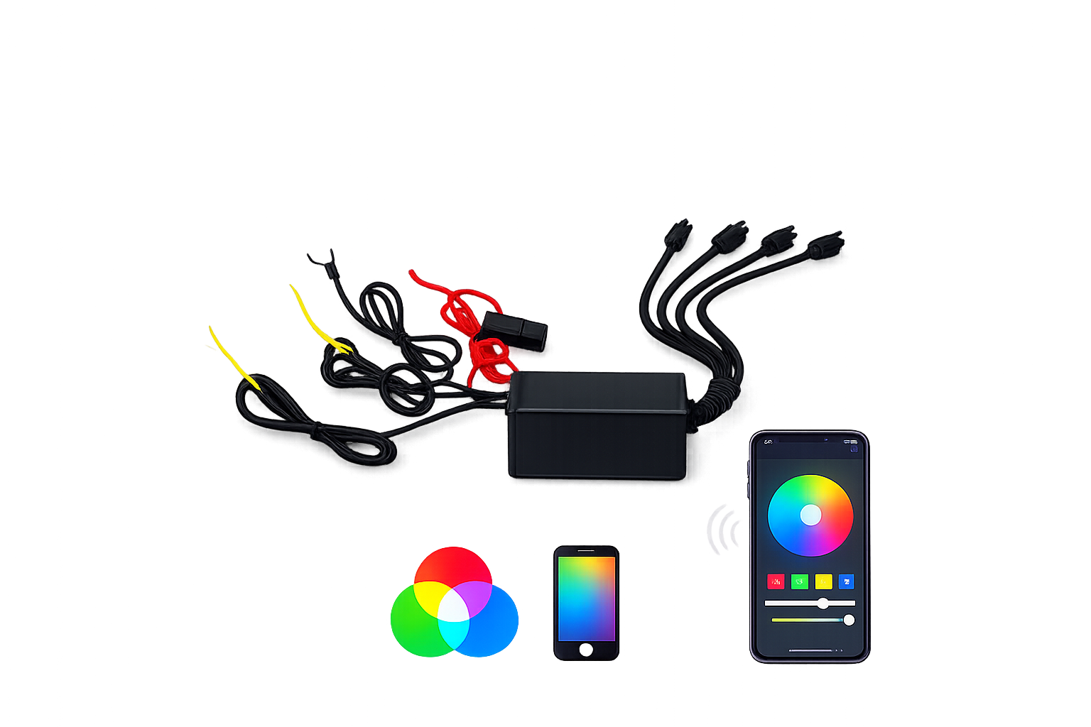 Riglow™ SP110 RGB LED Controller – Bluetooth App-Controlled Smart Lighting Module-3