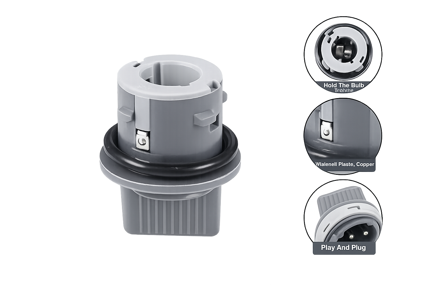 Riglow™ Front Turn Signal Bulb Socket – OEM Replacement 92166F1000 | Kia Sorento 2021–2023-1