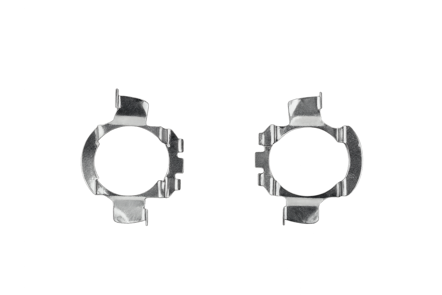 Riglow™ L18 H7 LED Bulb Adapter Holder – Audi, Buick & Bestune (Aluminum Pair)