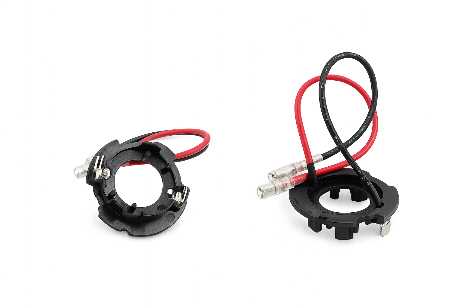 Riglow™ L17 H7 LED Bulb Adapter Holder with Wiring Leads – VW Golf 5, Jetta & Sagitar (Pair)