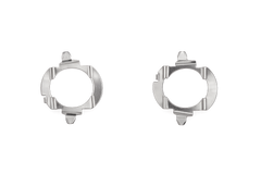 Riglow™ L06 H7 LED Bulb Adapter Holder – Mercedes-Benz B-Class, ML, Touareg & Opel (Aluminum Pair)-1