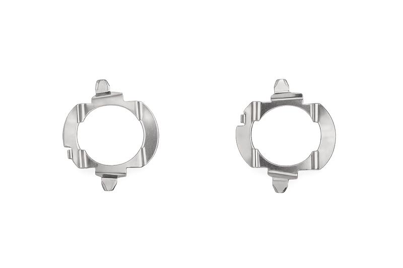 Riglow™ L06 H7 LED Bulb Adapter Holder – Mercedes-Benz B-Class, ML, Touareg & Opel (Aluminum Pair)-1