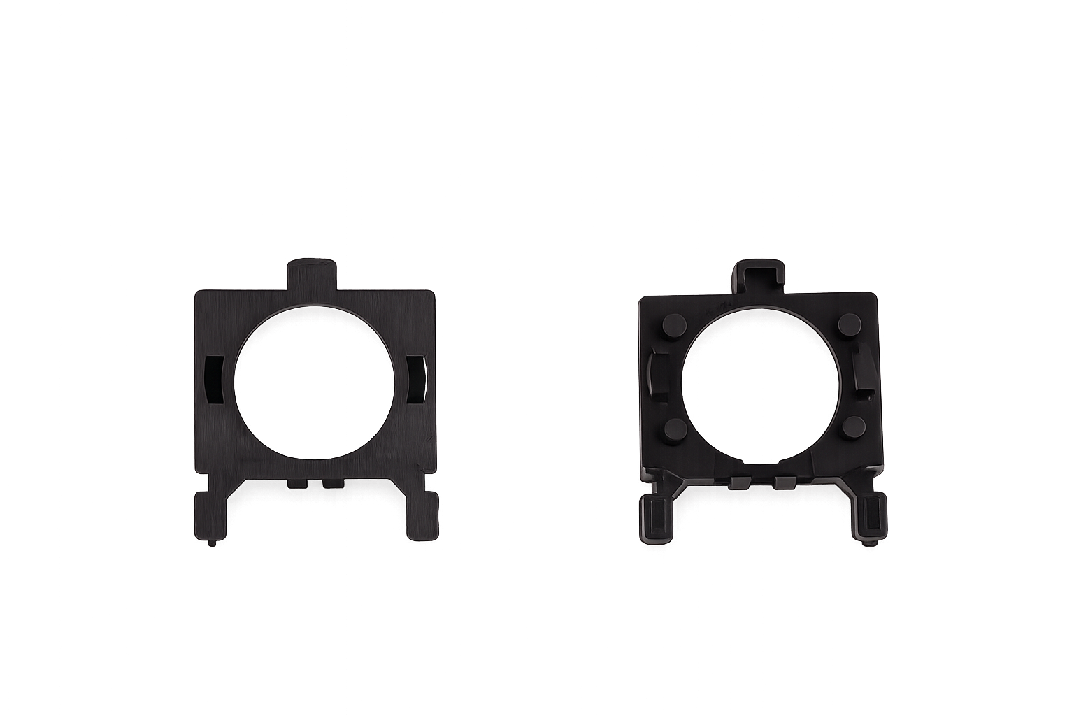 Riglow™ L13 H7 LED Bulb Adapter Holder – Ford Focus, Kia Carnival & Kia Carens Low Beam (Aluminum Pair)