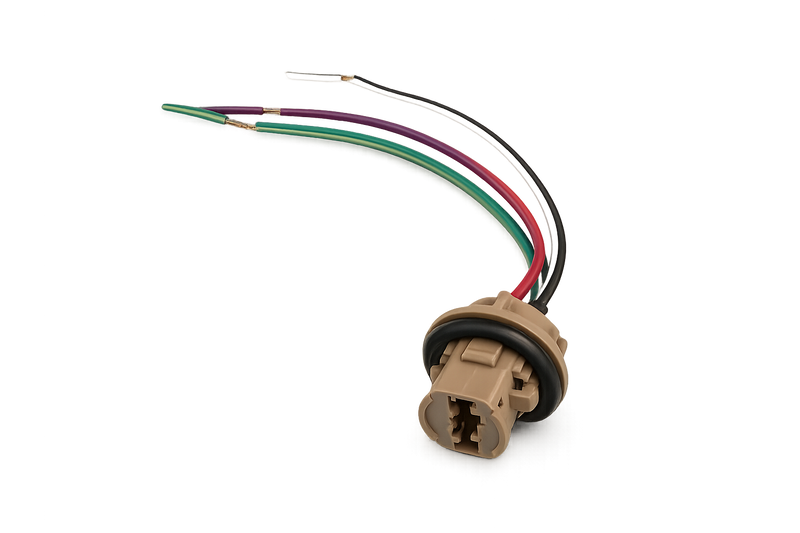 Riglow™ T20 / 7443 Female Bulb Socket Connector Harness (Wire Pigtail)-1