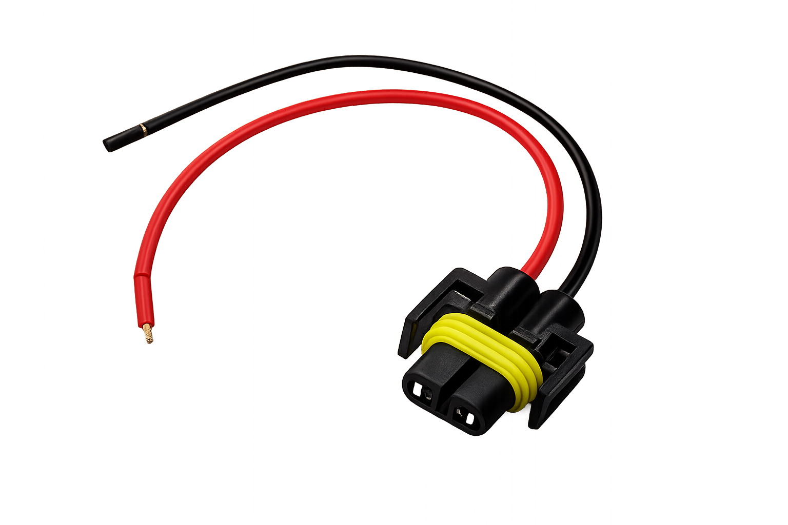 Riglow™ H11 Male Bulb Socket Connector Harness-1