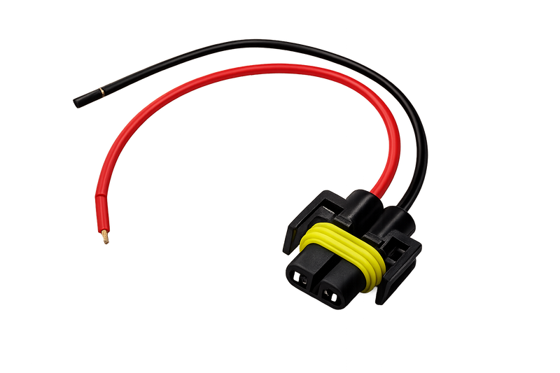 Riglow™ H11 Male Bulb Socket Connector Harness-1