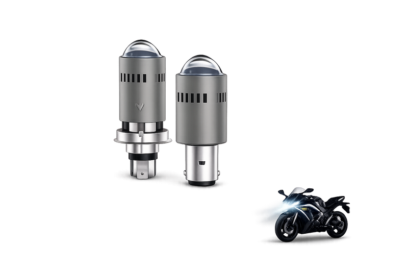 Riglow™ Dual Color LED Motorcycle Headlight Bulb – White/Amber Hi/Lo Beam-1
