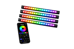 Riglow™ Premium 12" Chasing RGB Footwell Lighting Kit – 4 Piece-1