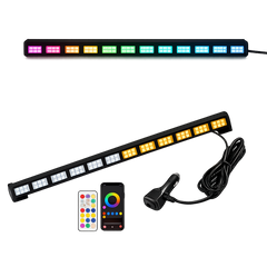 Riglow™ RGBW Chasing LED Light Bar | Warning Modes | App & Remote Controlled | 12–24V-2