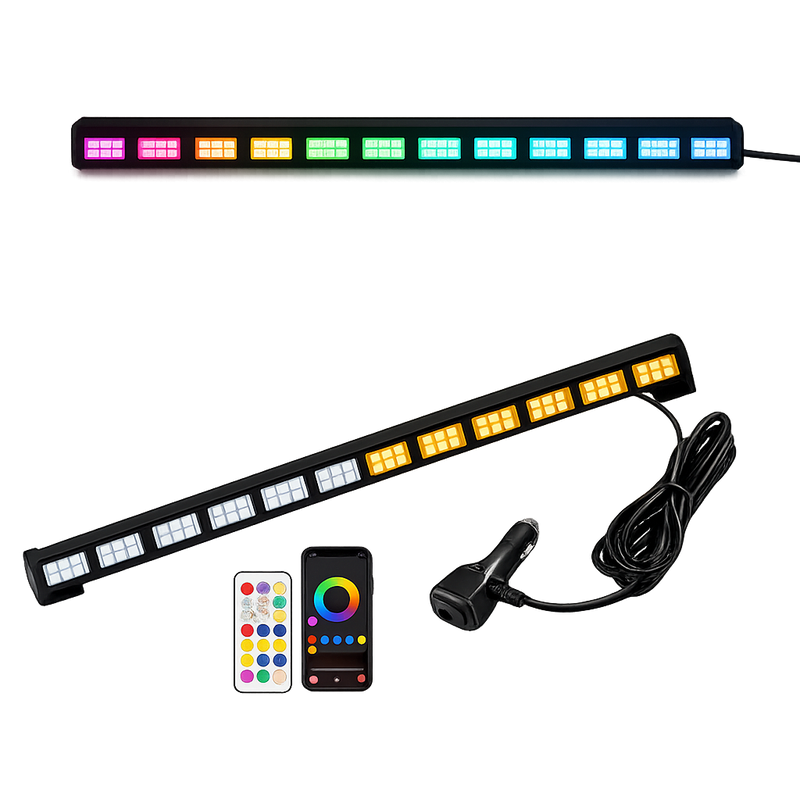 Riglow™ RGBW Chasing LED Light Bar | Warning Modes | App & Remote Controlled | 12–24V-2