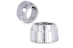 Riglow™ Universal 2.5" Silver Projector Shrouds – Pair-1