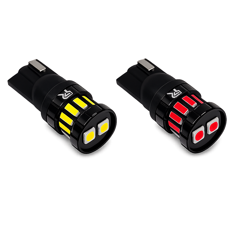 Riglow™ T10 CANBUS LED Bulb – 12×4014 SMD + 2×3030 SMD | 400LM | 2W | AC10–50V-1