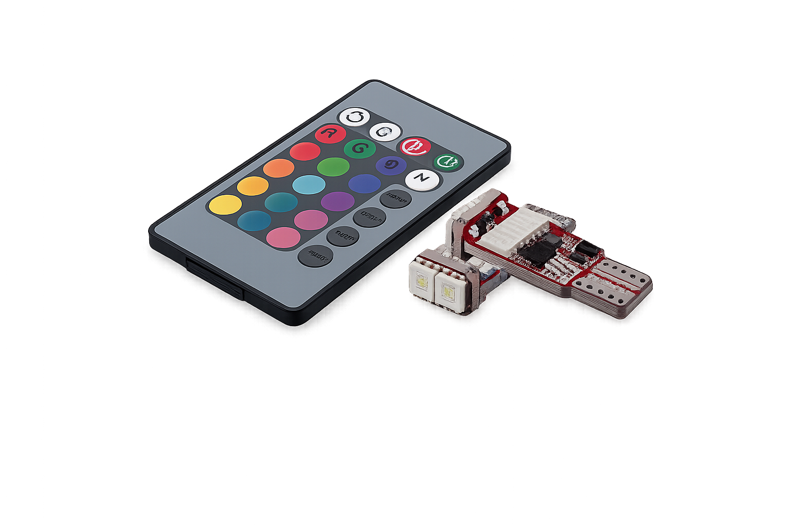 Riglow™ T10 RGB LED Bulbs (Multi-Color + Remote Control)