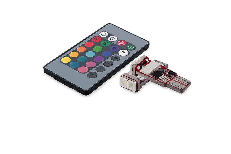 Riglow™ T10 RGB LED Bulbs (Multi-Color + Remote Control)-1