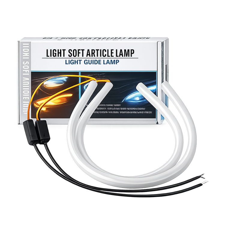 Riglow™ 24" Sequential DRL LED Strip Lights – White DRL & Amber Flowing Turn Signal (2PCS)-1