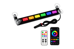 Riglow™ RGBW Chasing LED Light Bar | Warning Modes | App & Remote Controlled | 12–24V-6