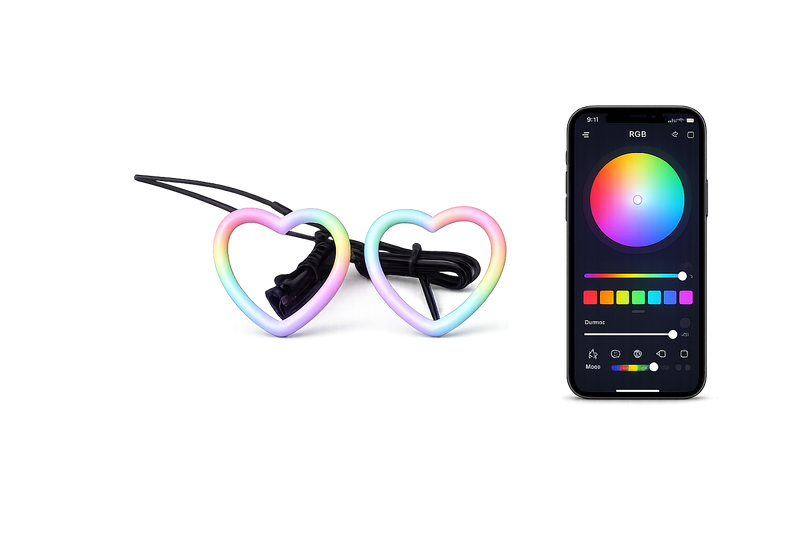Riglow™ RGB Chasing LED Halo Rings (60mm–100mm)-4